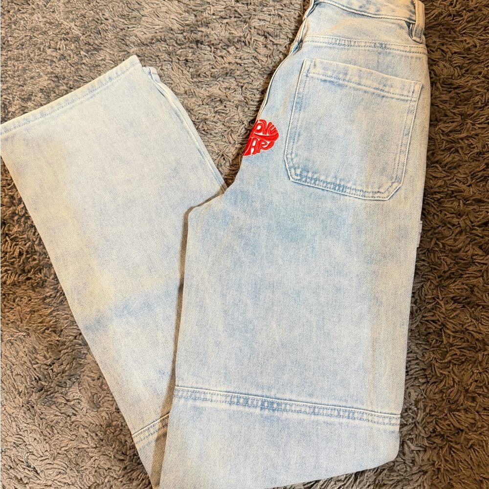 Patchwork Flare Jeans - image 2